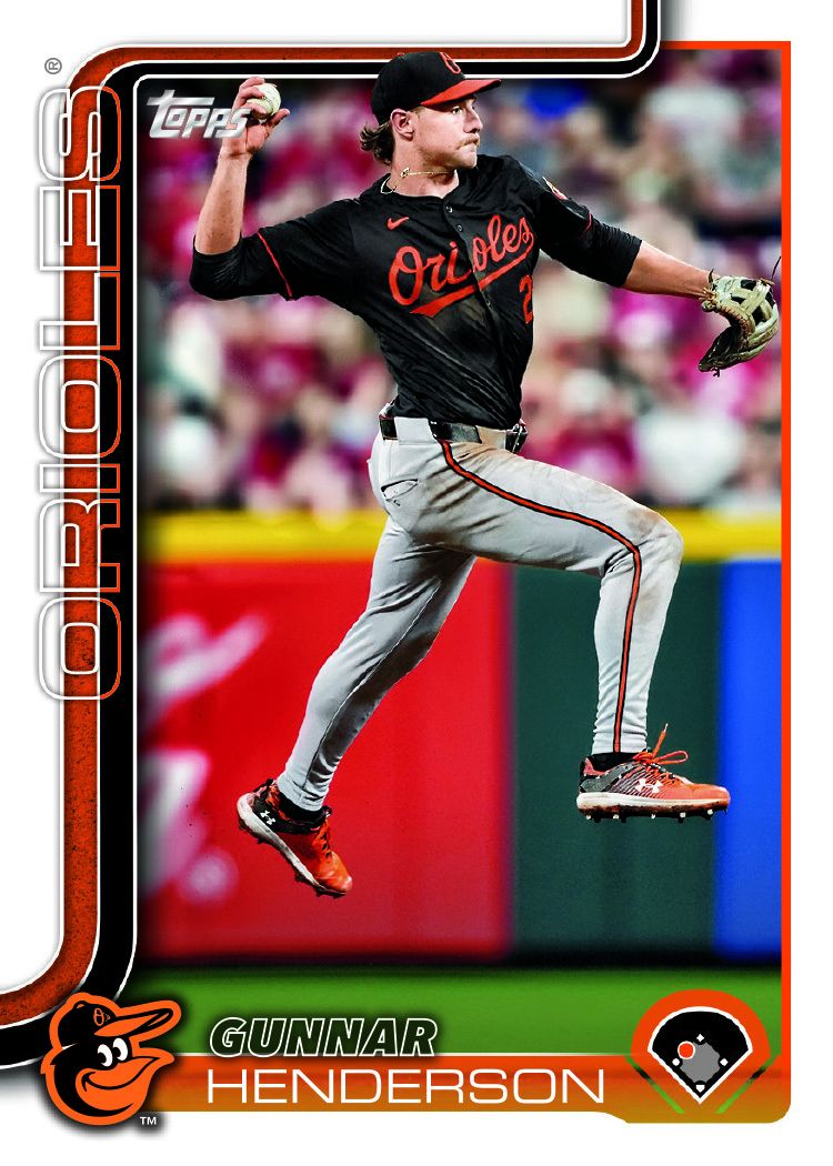 2025 Topps Series 1 + Series 2 Team Set 25 Baltimore Orioles w/bonus Coby Mayo Image SP Holliday Henderson Adley plaque