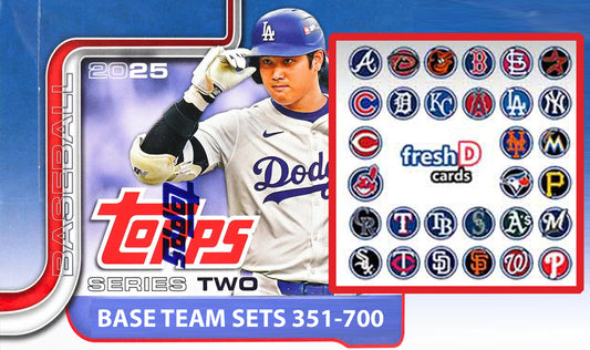 2025 Topps Series 2 Baseball Team Set 8 Cards Texas Rangers Wyatt Langford Rocker RC plaque