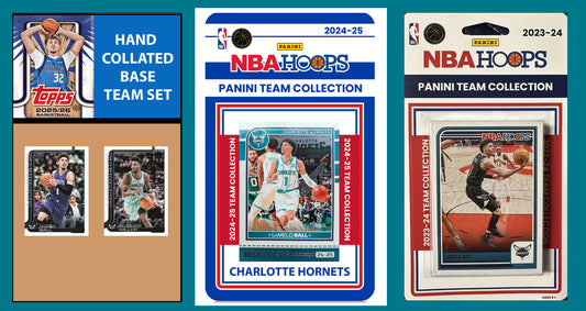2025-26 2026 Topps Charlotte Hornets NBA Team Set + 2024 2023 Panini Hoops Lamelo Ball