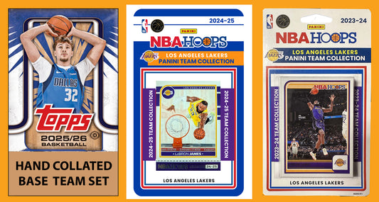 2025-26 2026 Topps LA Lakers NBA Team Set + 2024 2023 Panini Hoops LeBron James