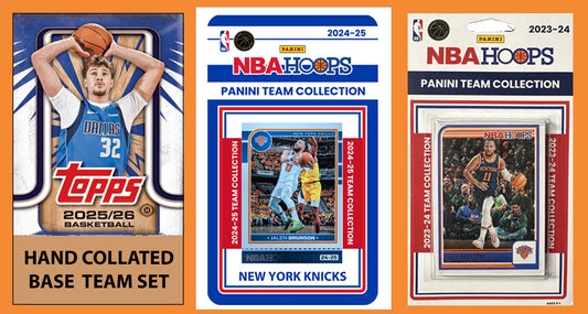 2025-26 Topps NBA Team Set + 2024 2023 Panini Hoops Jalen Brunson