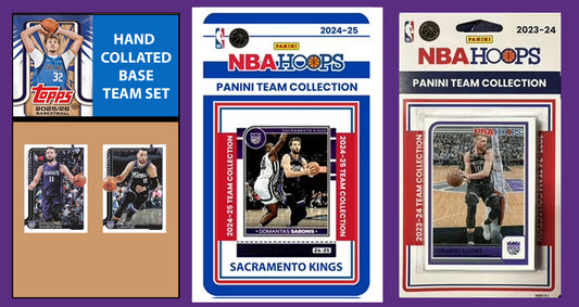 2025-26 2026 Topps Sacramento Kings NBA Team Set + 2024 2023 Panini Hoops Sabonis