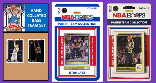 2025-26 2026 Topps Utah Jazz NBA Team Set + 2024 2023 Panini Hoops Ace Bailey RC