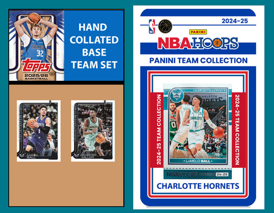 2025-26 2026 Topps Charlotte Hornets NBA Team Set + 2024 Panini Hoops Lamelo Ball