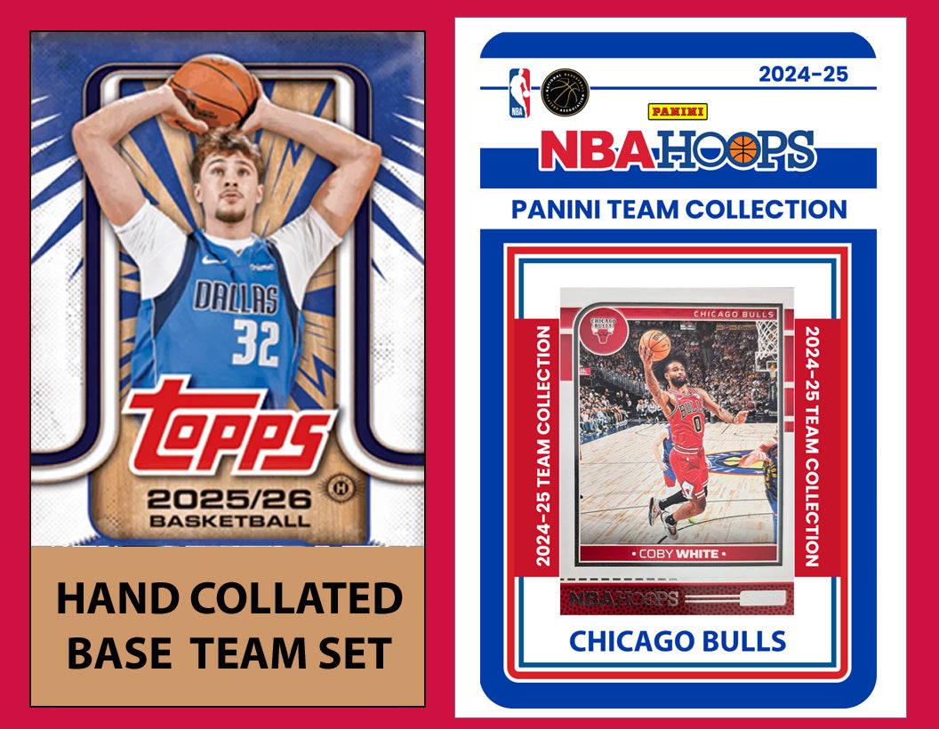 2025-26 2026 Topps Chicago Bulls NBA Team Set + 2024-25 Panini Hoops Coby White