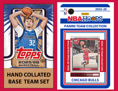 2025-26 2026 Topps Chicago Bulls NBA Team Set + 2024-25 Panini Hoops Coby White