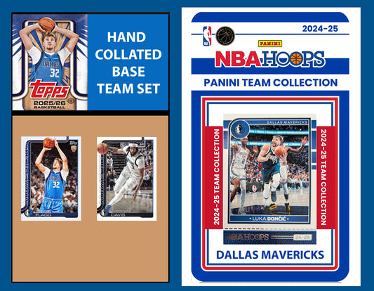 2025-26 2026 Topps Dallas Mavericks NBA Team Set + 2024 Panini Cooper Flagg RC