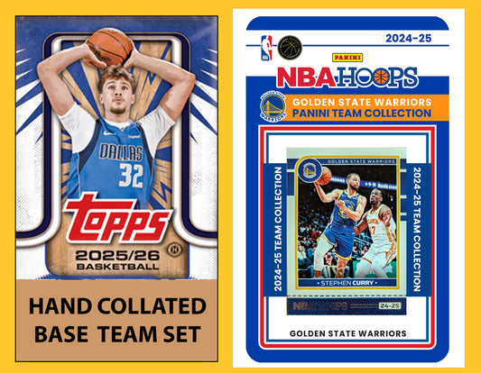 2025-26 2026 Topps GS Warriors NBA Team Set + 2024 Panini Hoops Steph Curry