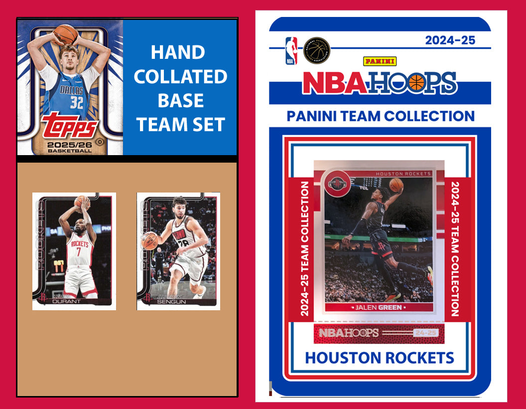 2025-26 2026 Topps Houston Rockets NBA Team Set + 2024 Panini Hoops Durant