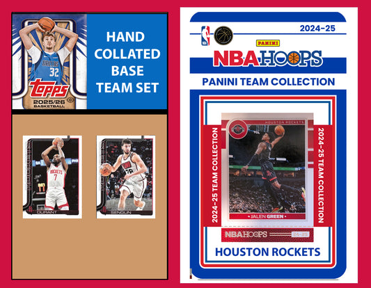 2025-26 2026 Topps Houston Rockets NBA Team Set + 2024 Panini Hoops Durant