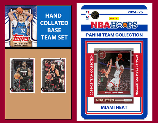 2025-26 2026 Topps Miami Heat NBA Team Set + 2024  Panini Hoops Tyler Herro