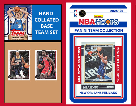 2025-26 2026 Topps New Orleans Pelicans NBA Team Set + 2024 Panini Hoops Fears RC