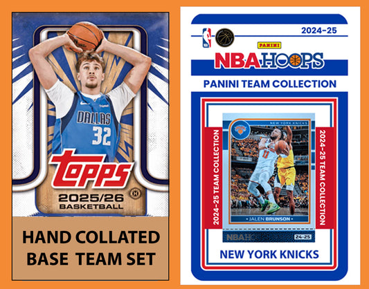 2025-26 2026 Topps NBA Team Set + 2024-2025 Panini Hoops Jalen Brunson