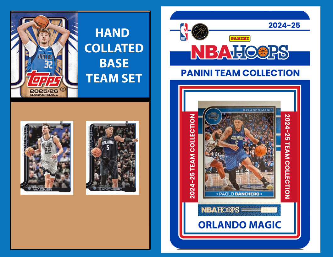 2025-26 2026 Topps Orlando Magic NBA Team Set + 2024 Panini Hoops Banchero