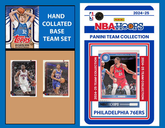 2025-26 2026 Topps Philadelphia 76ers NBA Team Set Edgecombe + 2024 Hoops