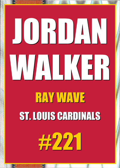 2026 Topps Chrome Jordan Walker Ray Wave Refractor #221
