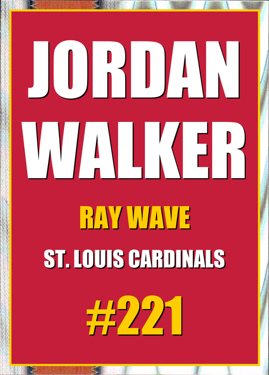 2026 Topps Chrome Jordan Walker Ray Wave Refractor #221
