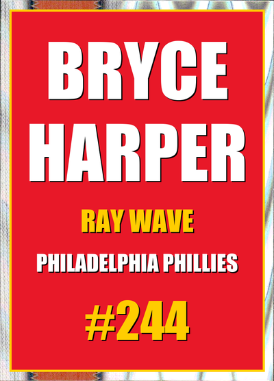 2026 Topps Chrome Bryce Harper Ray Wave Refractor #244
