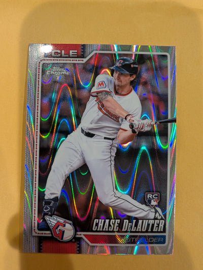 2026 Topps Chrome Chase DeLauter Ray Wave Refractor #284