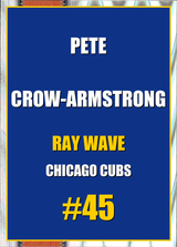 2026 Topps Chrome Pete Crow-Armstrong Ray Wave Refractor #45