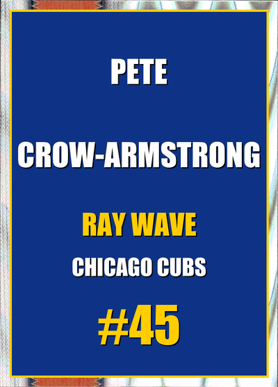 2026 Topps Chrome Pete Crow-Armstrong Ray Wave Refractor #45