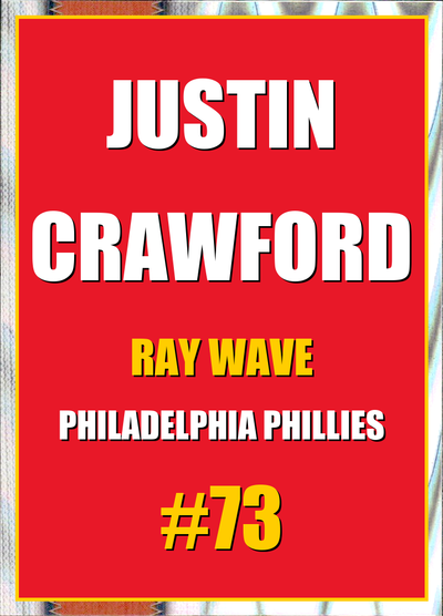 2026 Topps Chrome Justin Crawford Ray Wave Refractor #73