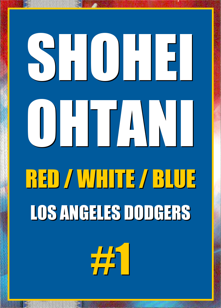 2026 Topps Chrome Shohei Ohtani Red White & Blue Refractor #1
