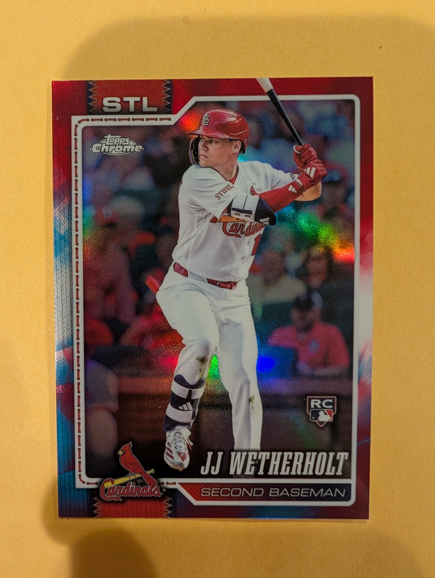 2026 Topps Chrome JJ Wetherholt Red White & Blue (RWB) Refractor #119