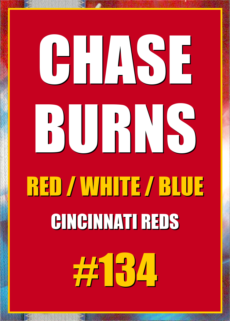 2026 Topps Chrome Chase Burns Red White & Blue Refractor #134