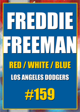 2026 Topps Chrome Freddie Freeman Red White & Blue Refractor #159