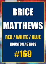 2026 Topps Chrome Brice Matthews Red White & Blue Refractor #169