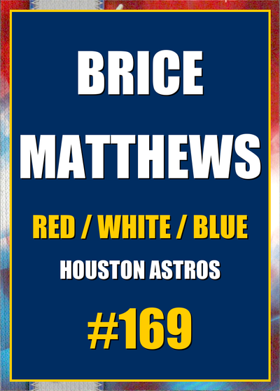 2026 Topps Chrome Brice Matthews Red White & Blue (RWB) Refractor #169