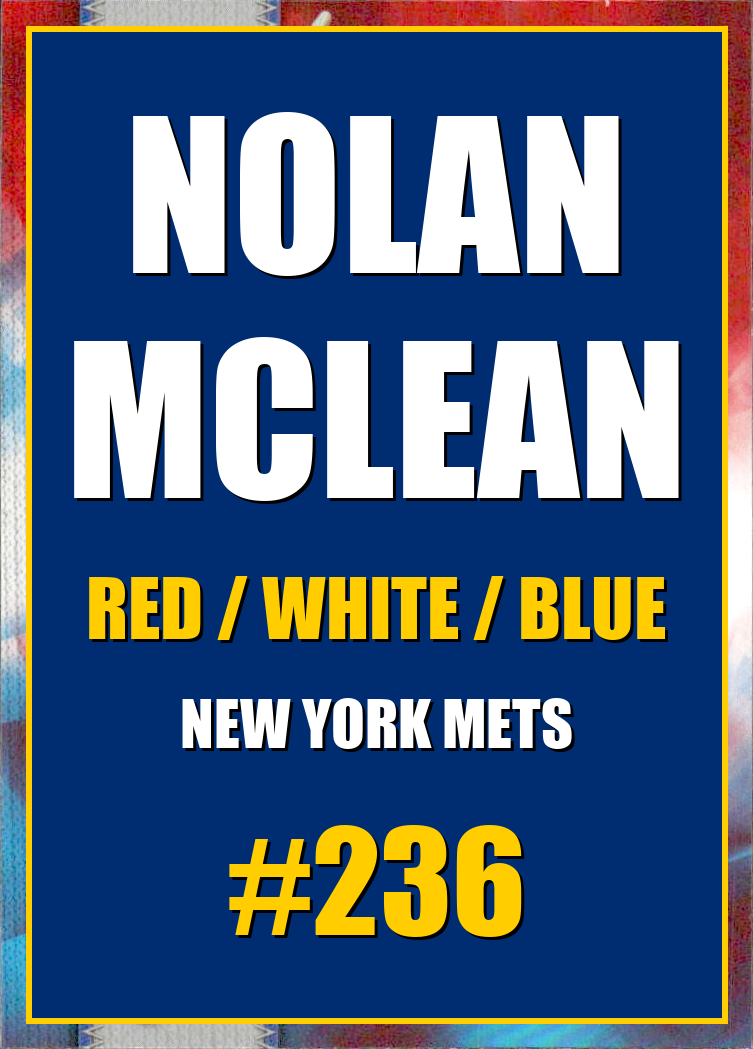 2026 Topps Chrome Nolan McLean Red White & Blue Refractor #236