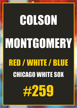 2026 Topps Chrome Colson Montgomery Red White & Blue Refractor #259