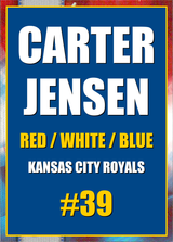 2026 Topps Chrome Carter Jensen Red White & Blue Refractor #39