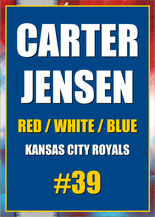 2026 Topps Chrome Carter Jensen Red White & Blue Refractor #39