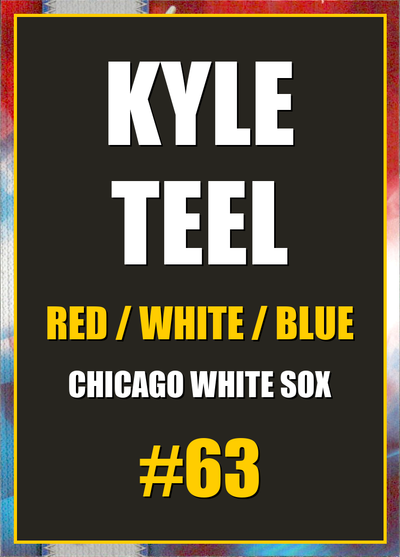 2026 Topps Chrome Kyle Teel Red White & Blue (RWB) Refractor #63