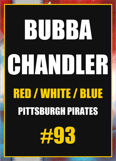 2026 Topps Chrome Bubba Chandler Red White & Blue (RWB) Refractor #93