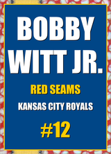 2026 Topps Chrome Bobby Witt Jr. Red Seams Refractor #12