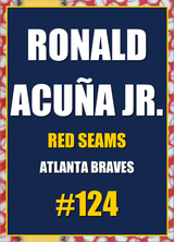 2026 Topps Chrome Ronald Acuña Jr. Red Seams Refractor #124