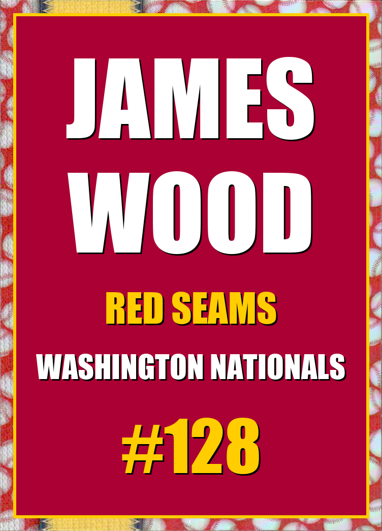 2026 Topps Chrome James Wood Red Seams Refractor #128
