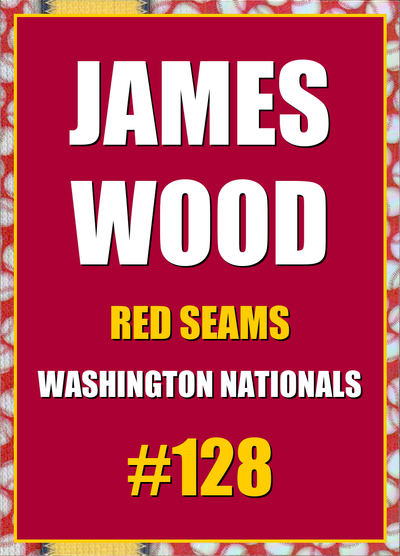 2026 Topps Chrome James Wood Red Seams Refractor #128