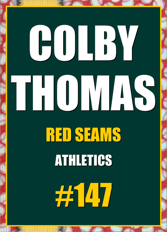 2026 Topps Chrome Colby Thomas Red Seams Refractor #147