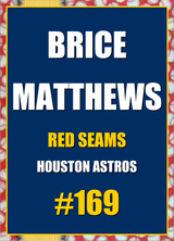 2026 Topps Chrome Brice Matthews Red Seams Refractor #169