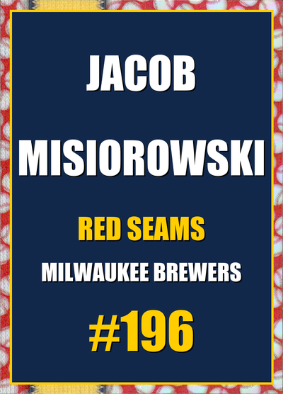 2026 Topps Chrome Jacob Misiorowski Red Seams Refractor #196