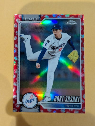 2026 Topps Chrome Roki Sasaki Red Seams Refractor #199