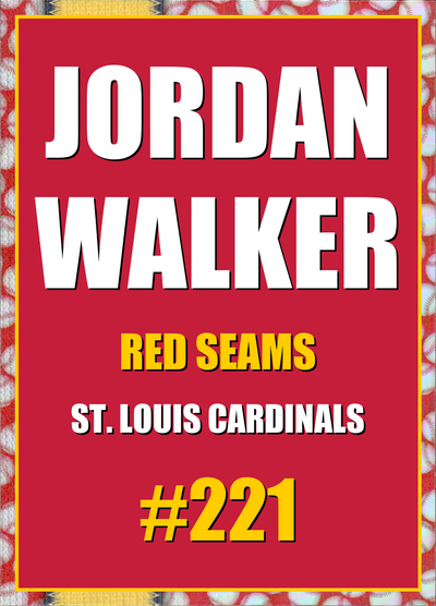 2026 Topps Chrome Jordan Walker Red Seams Refractor #221