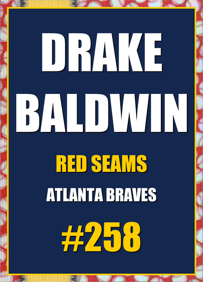 2026 Topps Chrome Drake Baldwin Red Seams Refractor #258