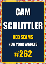 2026 Topps Chrome Cam Schlittler Red Seams Refractor #262