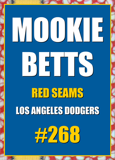 2026 Topps Chrome Mookie Betts Red Seams Refractor #268